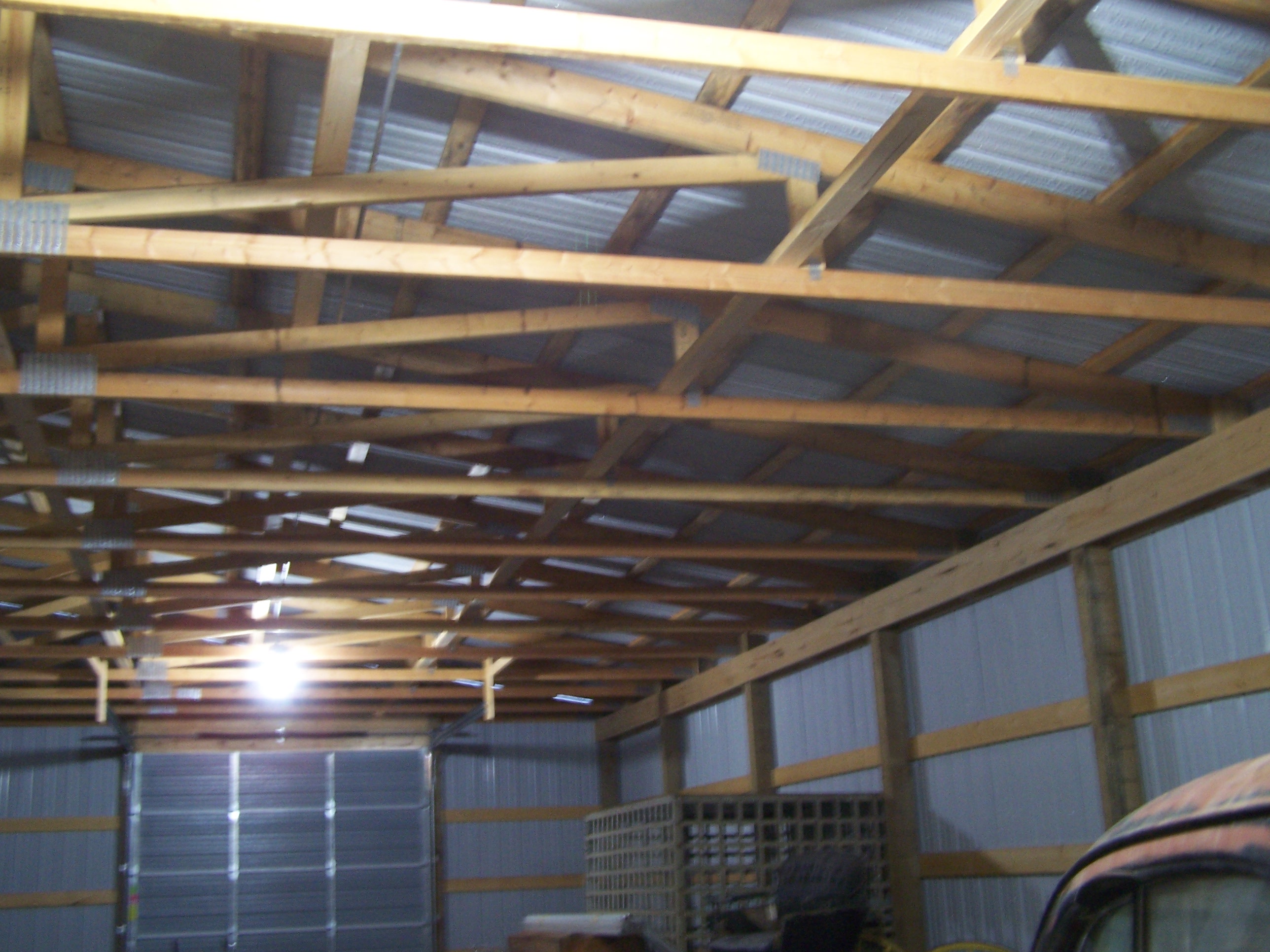 Rafters in new addition on the west side Image