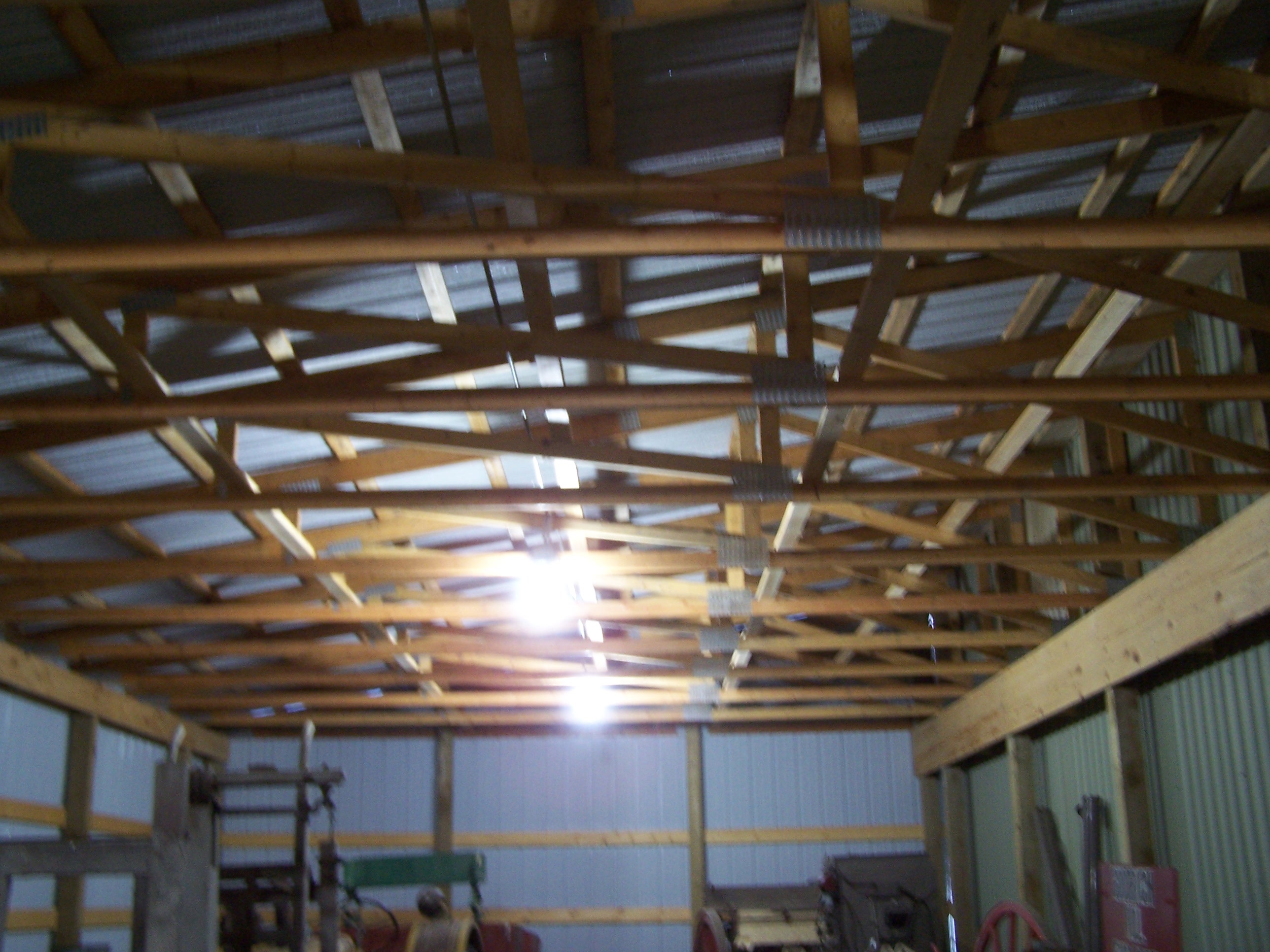 Rafters in new addition on the west side Image